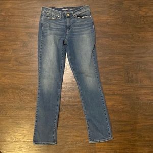 levi modern slim blue jeans women’s size 12 stretchy and comfortable